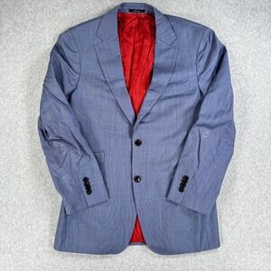 Suitsupply Sienna Jacket Mens 38 Blue Wool Slim Fit Super 130s Two Button